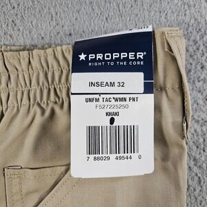 NEW Propper Tactical Uniform Pants Women Khaki Size 0 Inseam 32